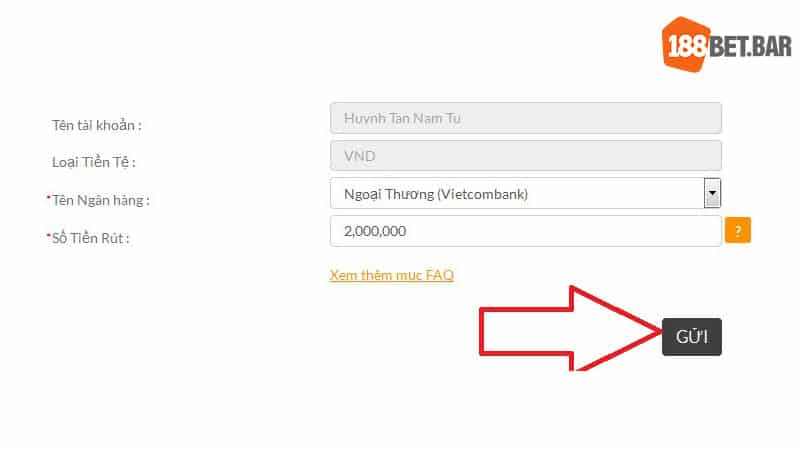 Rút tiền 188bet